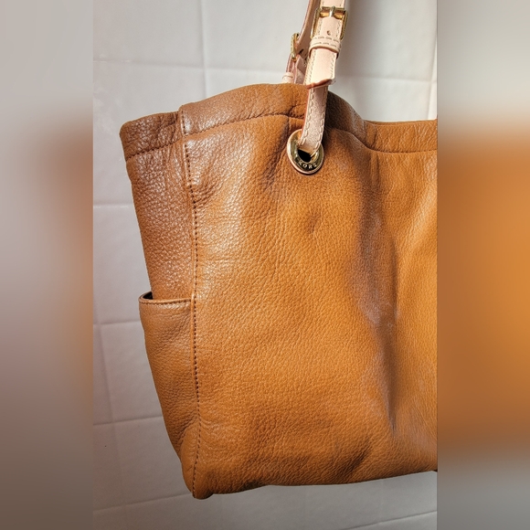Michael Kors Brown Leather Tote Bag - Picture 7 of 16